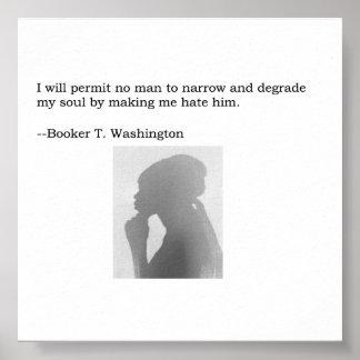 Booker T. Washington Quote ポスター