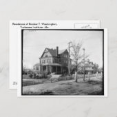 Booker T. Washington, Tuskegee Institute, Ala. ポストカード (正面/裏面)