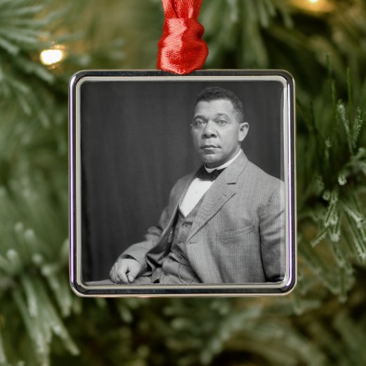 Booker Taliaferro Washington:ブラックエデュケーター メタルオーナメント (ツリー)