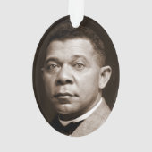 Booker Washington：アフリカ系アメリカ人の教育者 オーナメント (裏面)