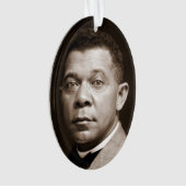 Booker Washington：アフリカ系アメリカ人の教育者 オーナメント (正面)