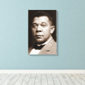 Booker Washington：アフリカ系アメリカ人の教育者 キャンバスプリント (インサイチュ (ウッドフロア))