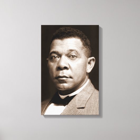Booker Washington：アフリカ系アメリカ人の教育者 キャンバスプリント (正面)
