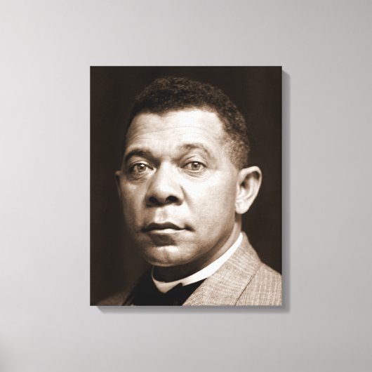 Booker Washington：アフリカ系アメリカ人の教育者 キャンバスプリント (正面)