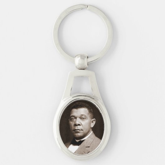 Booker Washington：アフリカ系アメリカ人の教育者 キーホルダー (正面)