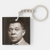 Booker Washington：アフリカ系アメリカ人の教育者 キーホルダー (裏面)