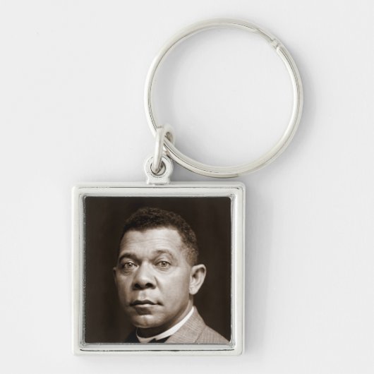 Booker Washington：アフリカ系アメリカ人の教育者 キーホルダー (正面)