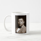 Booker Washington：アフリカ系アメリカ人の教育者 コーヒーマグカップ (左)