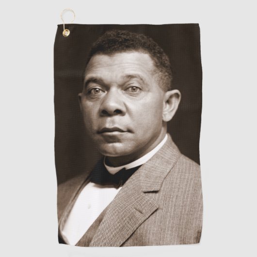 Booker Washington：アフリカ系アメリカ人の教育者 ゴルフタオル (正面)
