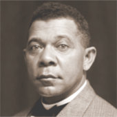 Booker Washington：アフリカ系アメリカ人の教育者 シール (正面)