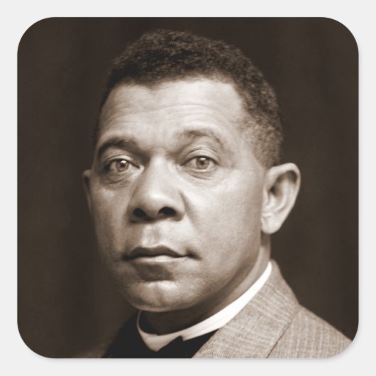 Booker Washington：アフリカ系アメリカ人の教育者 スクエアシール (正面)