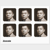 Booker Washington：アフリカ系アメリカ人の教育者 スクエアシール (シート)