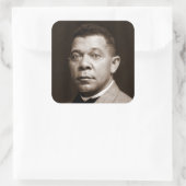 Booker Washington：アフリカ系アメリカ人の教育者 スクエアシール (バッグ)