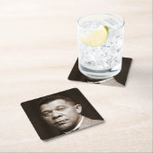 Booker Washington：アフリカ系アメリカ人の教育者 スクエアペーパーコースター (インサイチュ)