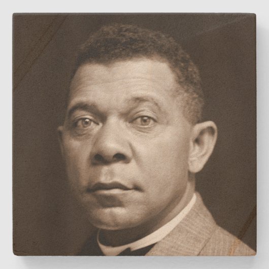 Booker Washington：アフリカ系アメリカ人の教育者 ストーンコースター (正面)