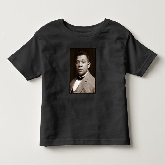 Booker Washington：アフリカ系アメリカ人の教育者 トドラーTシャツ (正面)