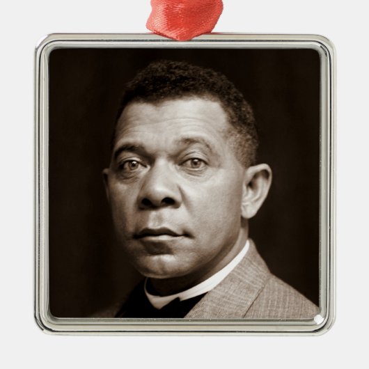 Booker Washington:アフリカ系アメリカ人の教育者 メタルオーナメント (正面)