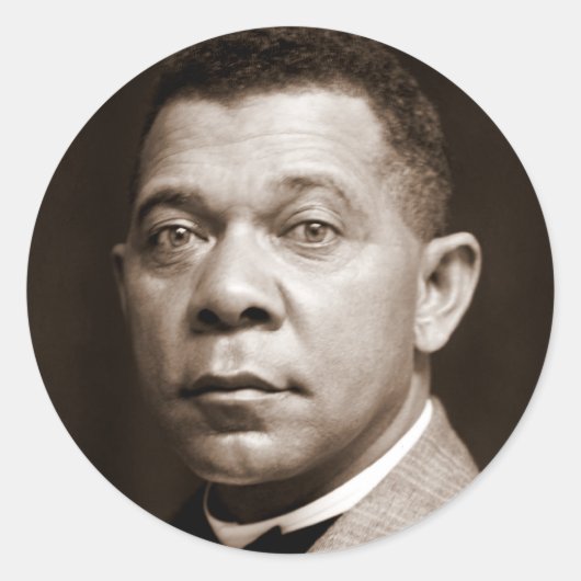 Booker Washington：アフリカ系アメリカ人の教育者 ラウンドシール (正面)