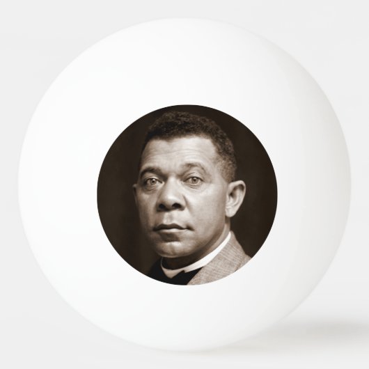 Booker Washington：アフリカ系アメリカ人の教育者 卓球ボール (正面)