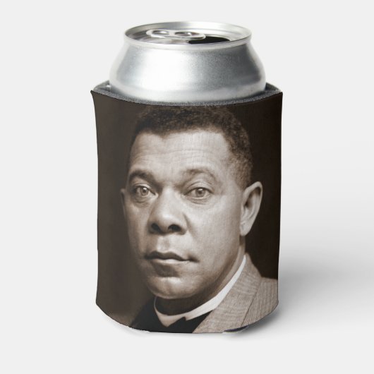 Booker Washington:アフリカ系アメリカ人の教育者 缶クーラー (缶裏面)