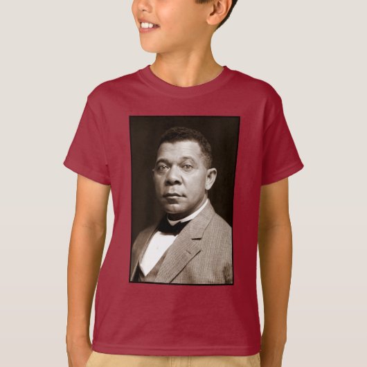 Booker Washington:アフリカ系アメリカ人の教育者 Tシャツ (正面)
