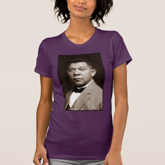 Booker Washington：アフリカ系アメリカ人の教育者 Tシャツ (正面)