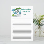 BookieBun雨の日の食料品一覧 (スタンド正面)