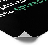 Booking Art Organizing Spreadsheet Poster ポスター (角)