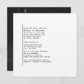 Bookishフォト結婚式招待状 招待状 (正面/裏面)