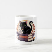 Bookish Black Cat - Kids' Mug コーヒーマグカップ (中央)