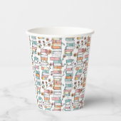 Bookish Books Pastel Pink Coffee Mug 紙コップ (正面)