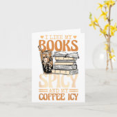Bookish Bookworm I Like My Books Scy And My Coffee カード (黄色い花)