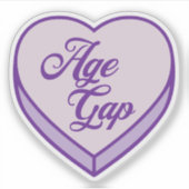 Bookish Candyハート – エイジギャップ シール (正面)