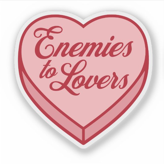 Bookish Candyハート – 恋人への敵 シール (正面)