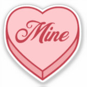 Bookish Candyハート – 鉱山 シール (正面)