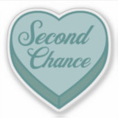 Bookish Candyハート- Second Chance シール (正面)