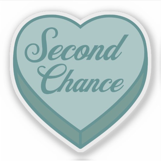 Bookish Candyハート- Second Chance シール (正面)