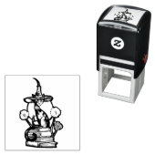 Bookish Cat Witch                                  セルフインキングスタンプ (インサイチュ)