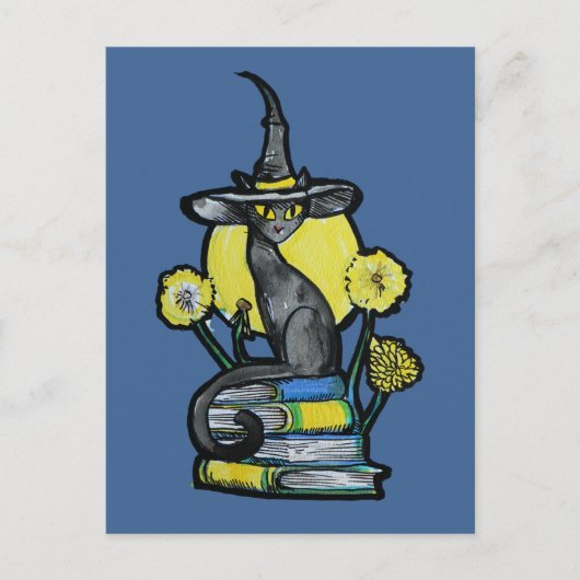 Bookish Cat Witch                                  ポストカード (正面)