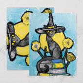 Bookish Cat Witch                                  ポストカード (正面/裏面)