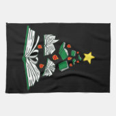 Bookish Christmas Tree III キッチンタオル (横)