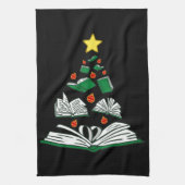 Bookish Christmas Tree III キッチンタオル (縦)