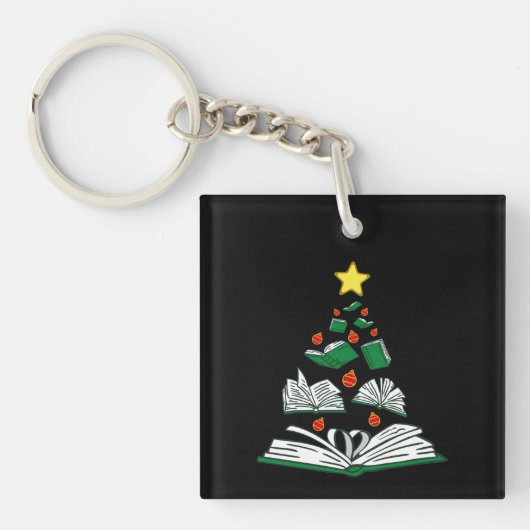 Bookish Christmas Tree III キーホルダー (正面)