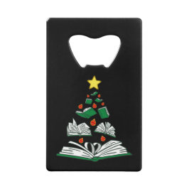 Bookish Christmas Tree III クレジットカード栓抜き