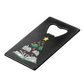 Bookish Christmas Tree III クレジットカード栓抜き (正面アングル)