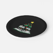 Bookish Christmas Tree III ペーパープレート (アングル)