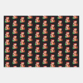 Bookish Dragon Christmas Wrapping paper gift wrap ラッピングペーパーシート (正面3)