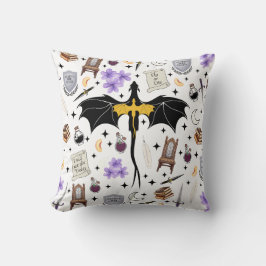 Bookish Fourth Wing Throw Cushion クッション