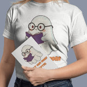 Bookish Ghost Halloween Cozy Reading Spirit スウェットシャツ