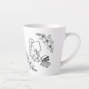 "Bookish Girl"ラテマグ カフェラテマグ